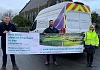 Chris Hazzard MP, Michael Gaw, and Shilleen McConville from Openreach.