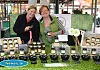 Jane Harnett from Harnett's Oils and Claire Kelly from Passion Preserved, two of the stalls at the very first Newry Food Festival. Photograph: Columba O'Hare 