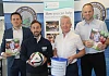Pictured are Connaire McGreevy, Micky McGivern and Brian Reid from Warrenpoint Club along with James McCaffrey from the Southern Area Hospice