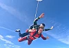 Conor Wilson taking part in his skydive at Skydive Ireland