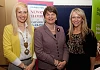 Enterprise, Trade and Investment Minister, Arlene Foster at the NI Small Business Conference  with Deborah Loughran, President,  and Orla Jackson, Chief Executive Newry Chamber of Commerce.