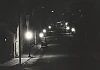 Photograph of Bridge Street, Newry, lit by gaslight. Newry and Mourne Museum Collection