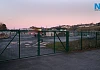 The site of the proposed park at the Albert Basin, used at present as a storage facility for council. Photograph: Columba O'Hare/ Newry.ie 