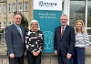 Health Minister Mike Nesbitt, second from right, with from left: Evora Hospice Chair Paddy Loughran, CEO Liz Cuddy and Director of Care Services Bridget Lynch.
