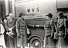 Members of the WVS outside Newry Town Hall in the early 1940s. The Mullaghglass WVF, formed in February 1942, made camouflage nets and re-knitted old woollen clothes into men’s socks.  Newry & Mourne Museum Collection