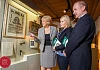 At the launch of the 2015  Famine Commemoration ,  Heather Humphreys, TD, Minister for Arts, Heritage and the Gaeltacht, Naomi Baillie. Chairperson, Newry, Mourne and Down District Council  and DCAL Permanent Secretary Denis McMahon, who represented Minister Ni Chuilin. . view the original Famine Ship poster from 1847  which describes the  departure of the  Famine Ship 'Lady Caroline' from Warrenpoint Harbour where thousands of emigrants left for Canada in mid 1840s..