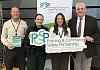 Newry Mourne and Down Policing and Community Safety Partnership (PCSP) Chairperson, Councillor Henry Reilly (right) at the Newry Health and Wellbeing event with PSNI Crime Prevention Officer Tom Jameson, PSNI Constable Flannigan and PCSP Officer Kaitlyn Martin.