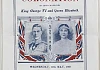 Pamphlet for a service dedicated to the Coronation of King George VI and Queen Elizabeth. Newry and Mourne Museum Collection