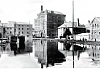 The Turning Basin near Sand’s Mill in Newry in the 1940s. Built by 1761, this was used by the steam lighters or barges which transported coal and other goods on the Canal. It is now filled in and used as a car park. Newry and Mourne Museum Collection