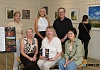 Pictured at the Community Collaboration of Female Artists exhibition in Newry Library are from left: Karen Porter, Moninna Birch, Yvonne Houghton, Rosemary Taylor, Nigel Whiteside, Tutor and Gillian Rodgers. Photograph: Columba O’Hare/ Newry.ie 
