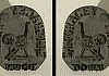 18th Century linen seal, used by Samuel Gracey, a local linen merchant. Linen seals were introduced by the Irish Linen Board to identify the cloth of individual merchants and means of ensuring high quality. Photo of artefact alongside an inverse image to show how it would look. Reproduced by Kind permission of the Trustees of the National Museum Northern Ireland.