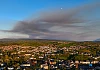 Smoke over Newry from the Mourne Mountains fire. Photograph: Columba O'Hare/ Newry.ie 