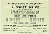 Pale green ticket for whist drive at Warrenpoint Town Hall, 3 February 1950, organised by A.O.H. Warrenpoint and Rostrevor, Branch 298. Whist a card game was another great form of entertainment for people in the local area.  Newry & Mourne Museum Collection 