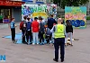 Hundreds of artists in the making had a go at making their own street art at last years event. Photograph: Columba O'Hare