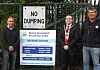  Martin Gorman (NMDC) with Mayor Cllr Daire Hughes and Brian (Household Recycling Centre attendant).