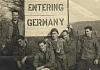 James Quinn (third from right, holding a camera) and comrades entering Germany. Newry and Mourne Museum Collection