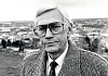 Seamus Mallon wearing his trademark Donegal tweed overcoat. He was photographed wearing this coat on numerous occasions. Newry and Mourne Museum Collection