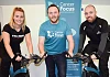Gym-Tech Newry Trainers Carla King and Gary Mallon pictured with Cancer Focus NI Community Fundraiser, Eoin Treanor at the launch of Focus Fit Newry this week.