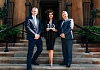 Naoimh McAteer, Director, MJM Group, has been named in the shortlist of the UK-wide Institute of Directors (IoD) Director of the Year Awards. She is pictured receiving the IoD NI Young Director of the Year Award at the Merchant Hotel, Belfast with Adrian Moynihan, Head of awards sponsor First Trust Bank and Gordon Milligan, Chairman, IoD NI.