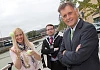 Pictured preparing for the event is host President Deborah Loughran, Newry Chamber of Commerce with sponsors Mayor Daire Hughes representing Newry & Mourne District Council and Mark Bleakney, Invest NI.