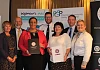 Pictured at the ONUS Awards in Newry were from left: Ms Colette Stewart, Onus Chief Executive; Minister for Justice, Mr David Ford; Newry, Mourne and Down District Council Vice-chair Cllr Gillian Fitzpatrick;Assistant Chief Constable Steve Martin, PSNI; Ms Eileen Murphy, CEO Women's Aid ArmaghDown; Cllr Mickey Larkin, PCSP Chair; Ms Maureen Stewart, Onus Chairperson.