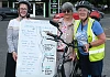 Members of the Newry U3A cycling group. From left: Marcella McBride, Patricia Lennon and Delia Van Der Lenden.