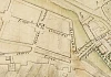 1761 plan of Newry by Matthew Wren, showing the location of the market house ‘MH’ which became the courthouse c.1805. Newry & Mourne Museum Collection