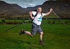 Council Chairman Cllr Mark Murnin puts a spring to his step in preparation for his three day walk around the district. Photograph: NewRayPics.com