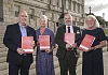 Pictured at Stormont were from left: Trevor McCartney, Chief Executive of Northern Ireland Hospice and Chair of Hospice Alliance Northern Ireland, Heather Monteverde, Managing Director of Marie Curie Northern Ireland, Donall Henderson, Chief Executive of Foyle Hospice and Liz Cuddy, Chief Executive of Evora Hospice Care, at the launch of the Hospice Alliance Vision Report in Stormont