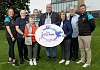 Newry, Mourne and Down District Council Chairperson, Councillor Glyn Hanna with (from left), NMDDC Move More Coordinator Laura Savage, Cancer Exercise Referral participants Dougie Marr, Gerry Morgan, Bernadette Mullan, Patricia Quinn and Paddy Lannin and NMDDC Sports Development Manager Robert Geary.