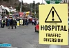 Protests over potential cuts to services took place in Newry earlier this year. Photograph: Columba O'Hare 