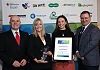 Award Host Frank Mitchell, with&nbsp;Monica Heaney and Ciara Sands&nbsp;and Jonathan McKeown of event Sponsors CRASH Services.