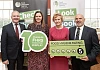 Newry, Mourne and Down District Council environmental health officers Sarah Davidson (second left) and Graham Farthing (right) at the celebration event at Parliament Buildings marking the 10th anniversary of the Food Hygiene Rating Scheme (FHRS), with Andy Cole (NI Food Standards Agency Director) and Food Standards Agency Chairperson Professor Susan Jebb.