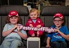 Taking their pick of Collins&rsquo; best seats are little Harry O&rsquo;Hare, Thomas Henning and Eva Quinn.    Photograph: Brian Thompson