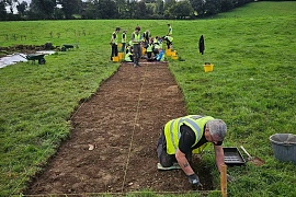 Work on the exciting archaeological excavation underway at Killyloughran near Creggan.