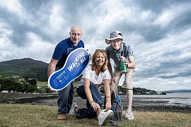 Gareth Moore, Head of Participation with Walking for All, is joined by Walking for All participants Pam Coulter, Seapark Joyful Walkers Hollywood, County Down and Jimmy Young, Reaghstown Walkie Talkies, Reaghstown, County Louth for the first twinning walk. The initiative brings people from across communities together through shared walking experiences as part of a major cross-border initiative supported by the Special EU Programmes Body (SEUPB) and led by Outscape.  Visit www.walkingforall.com for details.
