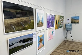 A selection of paintings on display from Warrenpoint Art Group.