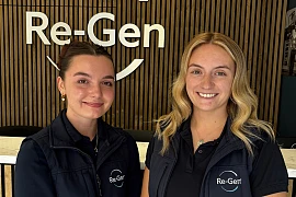Anna McAteer with her mentor Sarah Keown