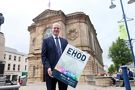Communities Minister Gordon Lyons launches the European Heritage Open Days for 2026
