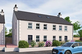 An artists impression of the Omeath homes 