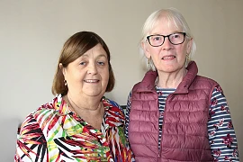 The Home2Hospital service by Bolster Community provides door-to-door volunteer driver transport for residents aged 60 and over in Crossmaglen (located in the Slieve Gullion area) who need help getting to out-of-area hospital appointments to Belfast, Dungannon or Craigavon hospitals. Margaret Carragher is one of those volunteer drivers and is pictured with Maureen who along with her husband Gerry is delighted with the service and wanted to say a Huge Thank You to everyone involved.