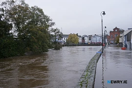 Flooding in Newry in 2023. Photograph: Columba O'Hare/ Newry.ie 
