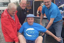 Tommy Fegan, Bernard Comiskey, Kevin McCann pictured with Pat McGinn