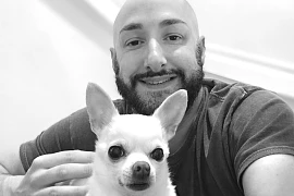 Alastair Chambers with Joey