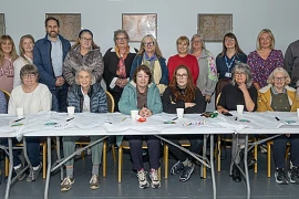 Participants at the Carers’ event at Delamont Country Park organised by Newry, Mourne and Down District Council’s Downpatrick, Rowallane and Slieve Croob District Electoral Area (DEA) Forums in partnership with the South Eastern Health and Social Care Trust’s Carers Support Department. Included are Slieve Croob DEA Chairperson, Councillor Alan Lewis, Rowallane DEA Chairperson, Councillor Jonny Jackson and Lise Curran from Art and Soul who delivered a Mandala art workshop.