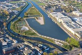 A graphic of the proposed Newry City Park.