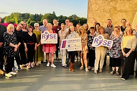 Representatives from Clonduff Development Enterprise Ltd., Hilltown, Rural Health Partnership, Cullyhanna and Changing Cycles, Meigh pictured along with RISE project co-ordinators