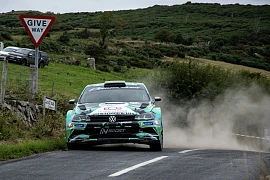 Stuart Biggerstaff in action at the Down Rally. Photograph: Neil Clifford from Clifford Media.