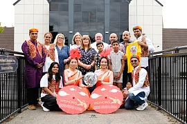 Pictured at the launch of Newry Mela at Buttercrane. Photograph: Vysakh Mohan Photography