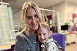 Seven-year-old Leo O’Brien from Newry pictured with mum Emma